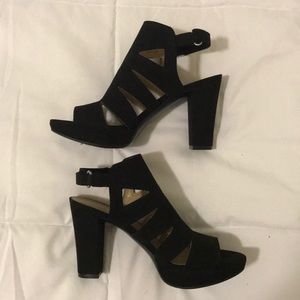 Never been worn Black suede Heels